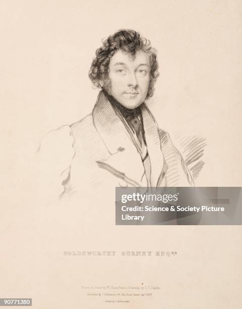 Lithograph by W Sharp after a drawing by S C Smith. Sir Goldsworthy Gurney was born near Padstow in Cornwall and originally trained and practiced as...