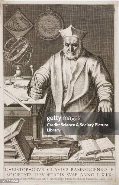 Engraving of Clavius aged 69, who taught mathematics in Rome and reformed the calendar. The Julian leap-year rule made 3 extra leap years in every...