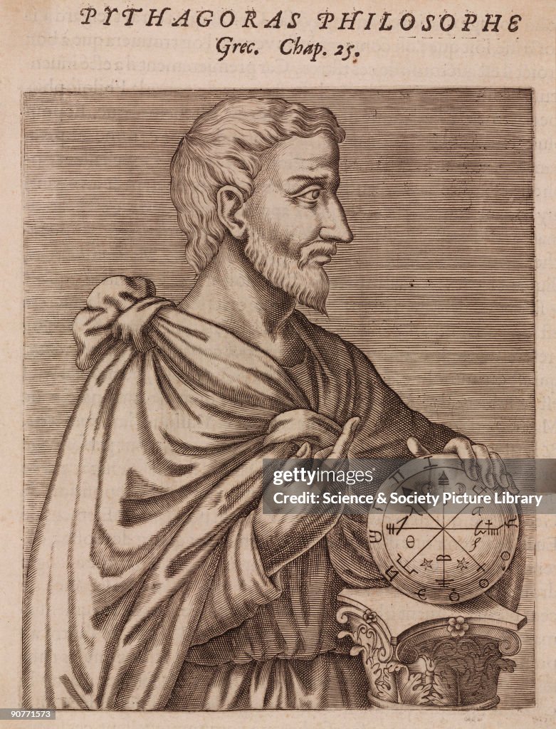 Pythagoras, Greek philosopher and mathematician, 6th century BC.