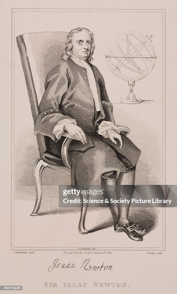 Sir Isaac Newton, English mathematician and physicist, c 1725.