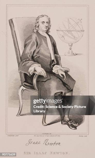 Sir Isaac Newton, English mathematician and physicist, c 1725., Nachrichtenfoto