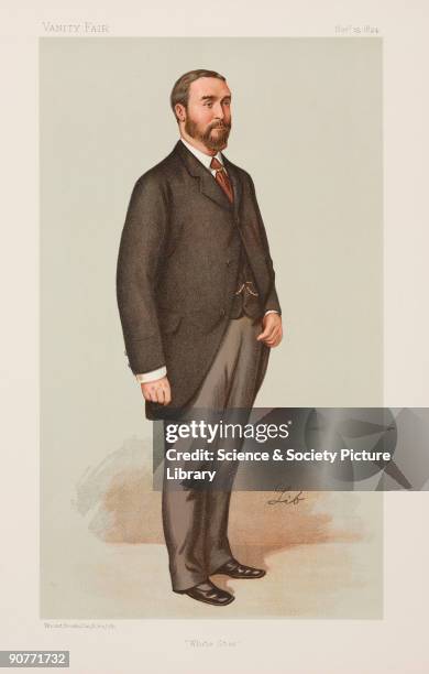 Chromolithograph for �Vanity Fair� by Lib. Thomas Henry Ismay , whose father was a shipbuilder, acquired the White Star Line shipping company in...
