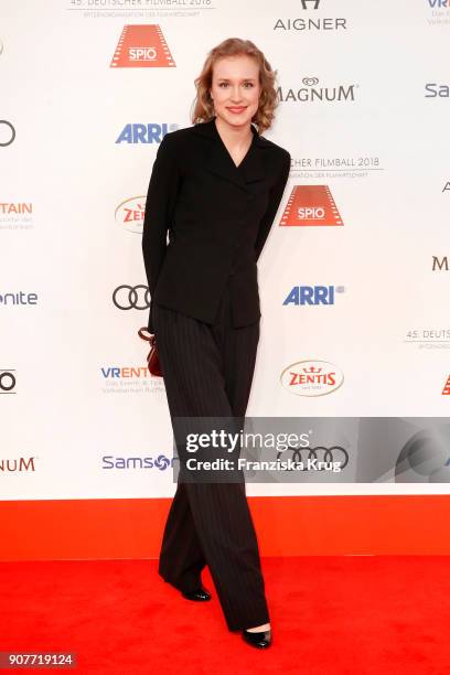 Fanny Koehler attends the German Film Ball 2018 at Hotel Bayerischer Hof on January 20, 2018 in Munich, Germany.