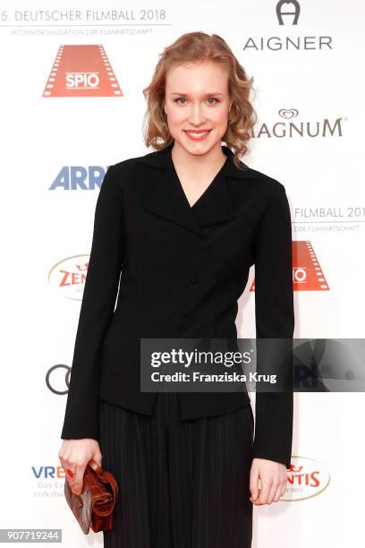 Fanny Koehler attends the German Film Ball 2018 at Hotel Bayerischer Hof on January 20, 2018 in Munich, Germany.