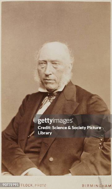 Carte de visite photograph by H J Whitlock of John Phillips . Phillips was Professor of Geology at Trinity College, Dublin, Ireland and President of...