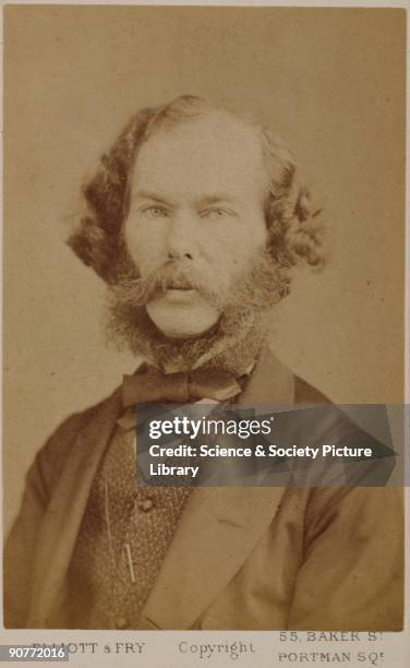 Carte de visite photograph by Elliott & Fry of Lewes , critic, dramatist, scientist. He is chiefly remembered for his theory of the metaphysical...