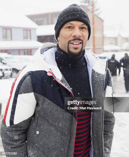 Common attends the Respect Rally during the Sundance Film Festival on January 20, 2018 in Park City, Utah.