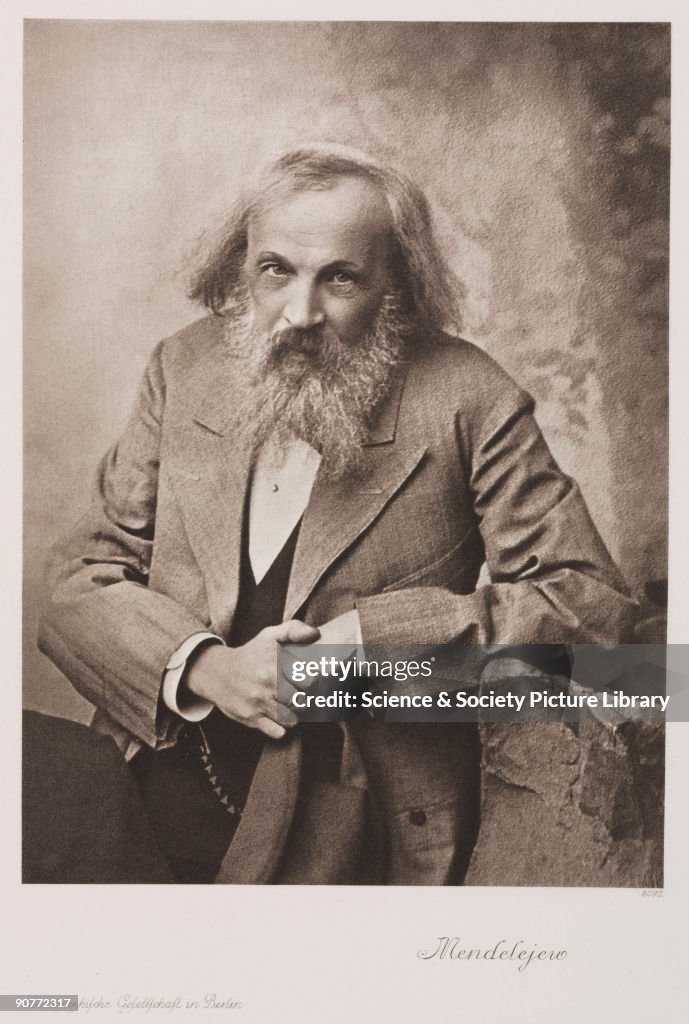 Dmitry Ivanovich Mendeleyev, Russian chemist, c 1905.