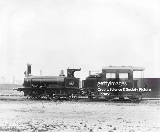 Lancashire and Yorkshire Railway shunting tank engine number 31, 1897. This tank engine was built at Horwich works. Horwich works opened in 1886 as...