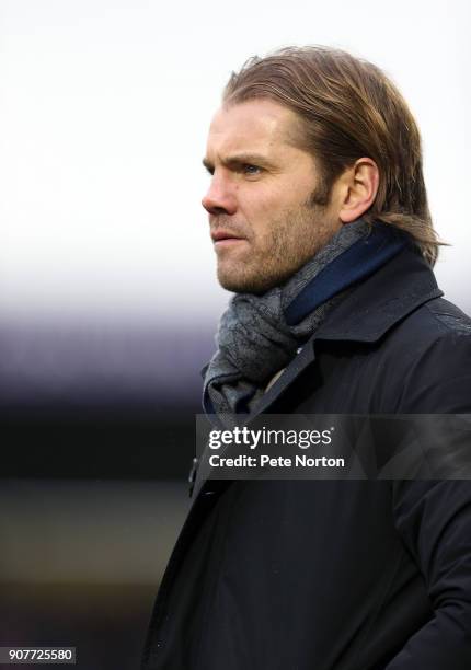 Milton Keynes Dons manager Robbie Neilson looks on during the Sky Bet League One match between Northampton Town and Milton Keynes Dons at Sixfields...