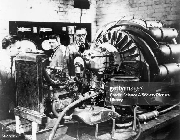 Building the myth. After the war, a scene showing Whittle and colleagues testing the first engine was recreated for the official film 'Jet...