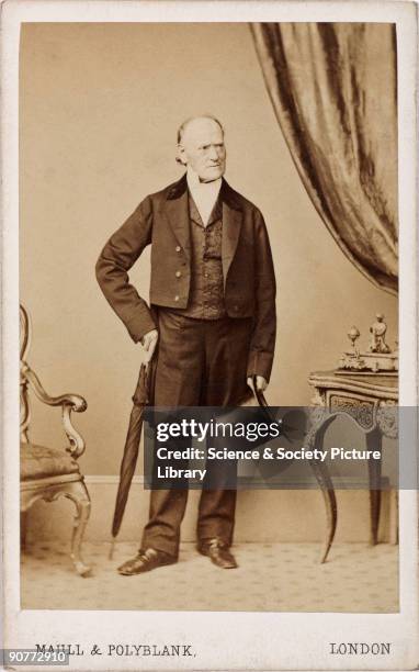 Carte de visite photograph by Maull and Polybank of Robert Edmond Grant . Grant is famous for his research into marine biology including works on...