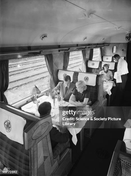 Passengers could have a three course meal, including a roast dinner, for about three shillings and sixpence . They could also order snacks and...