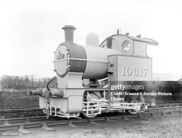 London, Midland & Scottish 0-4-0 locomotive number 10617, 17 April 1925. This locomotive was built in 1911 at Horwich works, Lancashire. This engine...