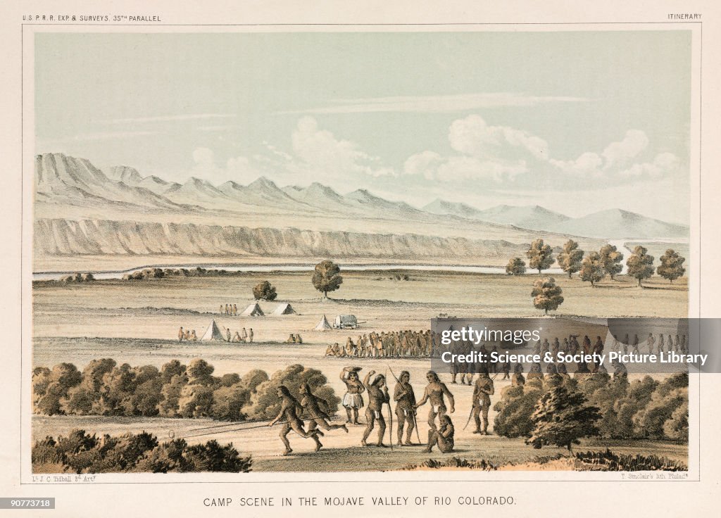 Camp scene in the Mojave Valley, Rio Colorado, 1853-1855.