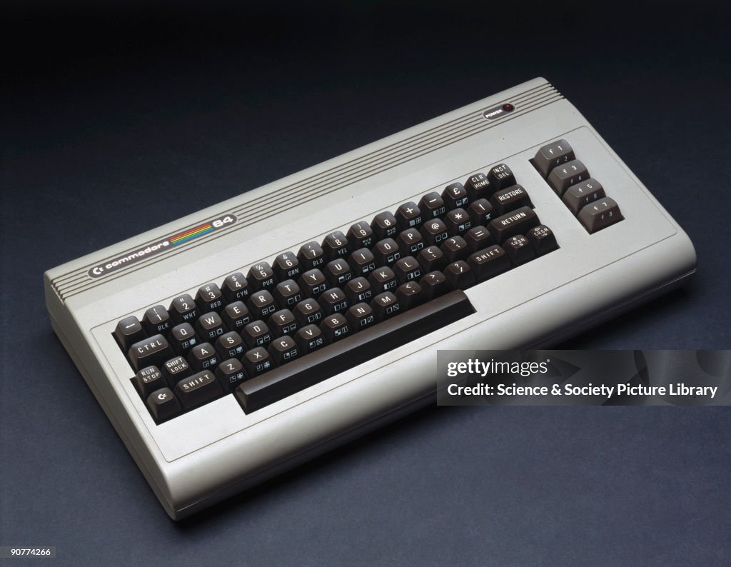 Commodore 64 microcomputer, c 1985.