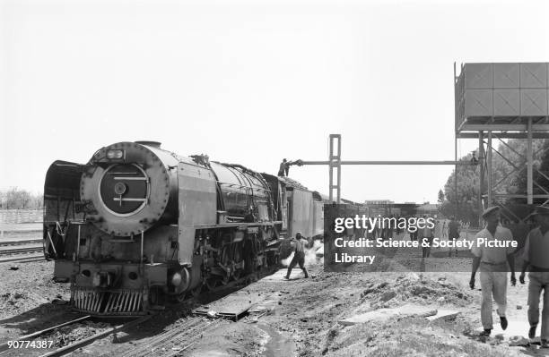 Class locomotive number 3449 with the Kimberley-Cape Town express, by Patrick Ransome-Wallis. 90 class 25NC locomotives were built. These locomotives...