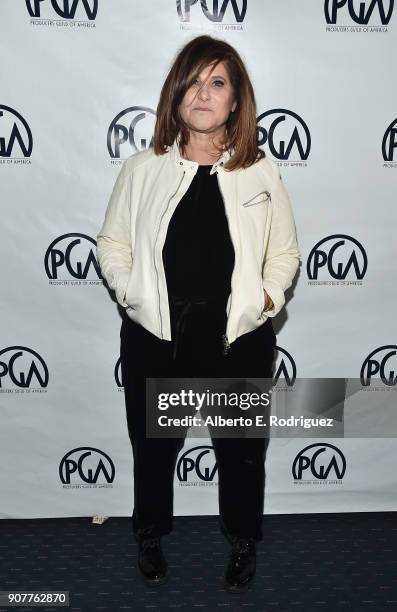 Producer Amy Pascal attends the 29th Annual Producers Guild Awards Nominees Breakfast at the Saban Theater on January 20, 2018 in Los Angeles,...