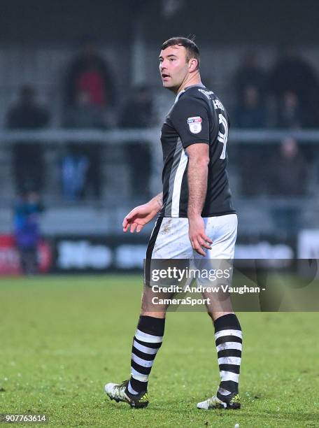 Lincoln City's Matt Rhead during the Sky Bet League Two match between Barnet and Lincoln City at The Hive on January 20, 2018 in Barnet, England.