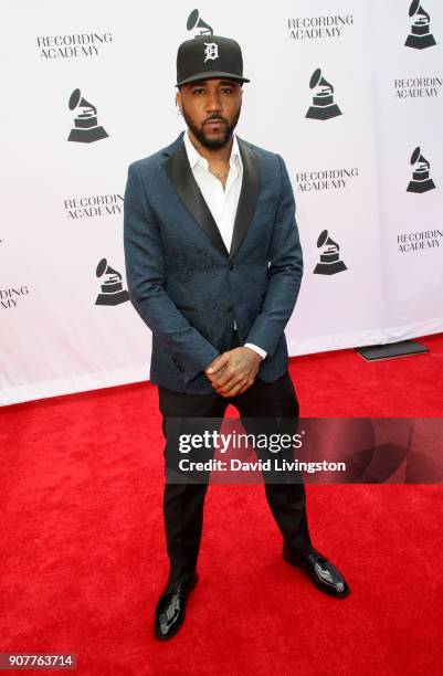 Rapper Problem attends the GRAMMY nominee reception honoring 60th Annual GRAMMY Awards nominees at Fig & Olive on January 20, 2018 in West Hollywood,...