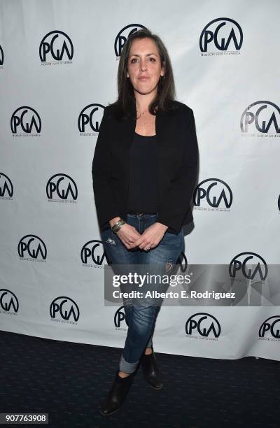 Producer Emma Thomas attends the 29th Annual Producers Guild Awards Nominees Breakfast at the Saban Theater on January 20, 2018 in Los Angeles,...