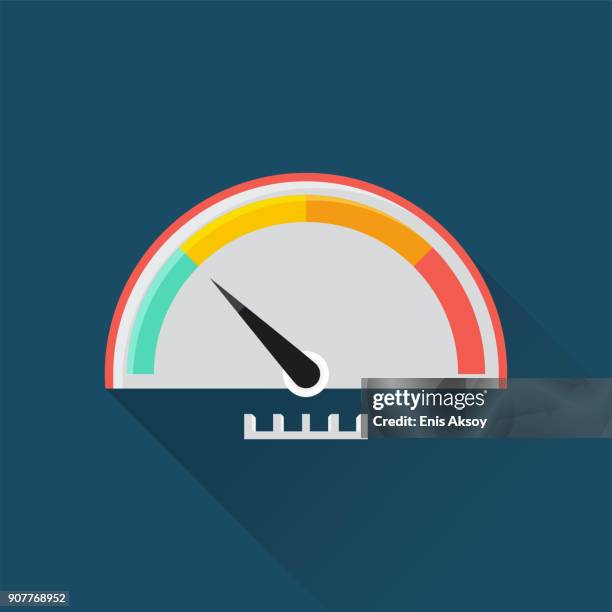 i̇ndicator flat icon - computer dashboard stock illustrations