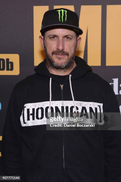 Ken Block from 'The Gymkhana Files' attends The IMDb Studio and The IMDb Show on Location at The Sundance Film Festival on January 20, 2018 in Park...