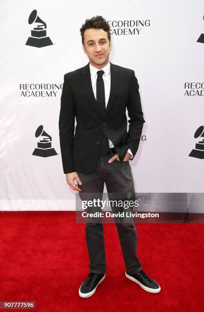 Composer Justin Hurwitz attends the GRAMMY nominee reception honoring 60th Annual GRAMMY Awards nominees at Fig & Olive on January 20, 2018 in West...