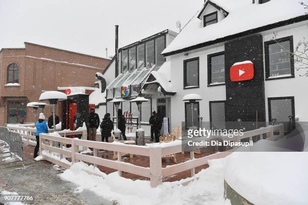Vew outside YouTube Studio for the Respect Rally Park City Post Reception at the YouTube House on January 20, 2018 in Park City, Utah.