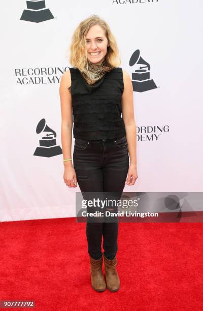 Singer Sonja Midtune attends the GRAMMY nominee reception honoring 60th Annual GRAMMY Awards nominees at Fig & Olive on January 20, 2018 in West...