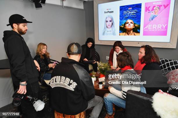 Guests attend the YouTube Studio for the Respect Rally Park City Post Reception at the YouTube House on January 20, 2018 in Park City, Utah.