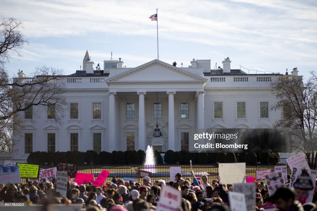 Demonstrators Take Part In The Women's March On Washington 2018