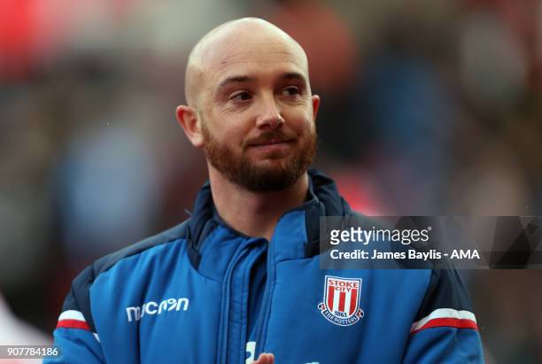 Stephen Ireland of Stoke City during the Premier League match between Stoke City and Huddersfield Town at Bet365 Stadium on January 20, 2018 in Stoke...