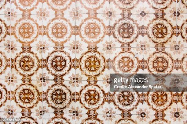 traditional portuguese tile - azulejos - azulejos stock pictures, royalty-free photos & images