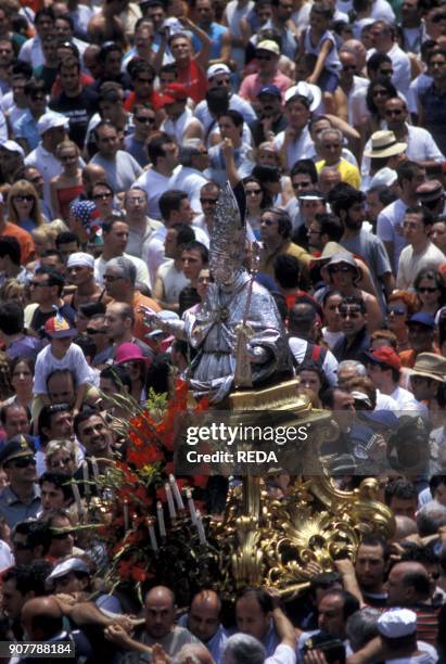 San Paolino procession. Festa dei Gigli. Nola. Campania. Italy.