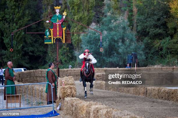 Il Palio della giostra. Monselice. Padova. Veneto. Italy. Europe.