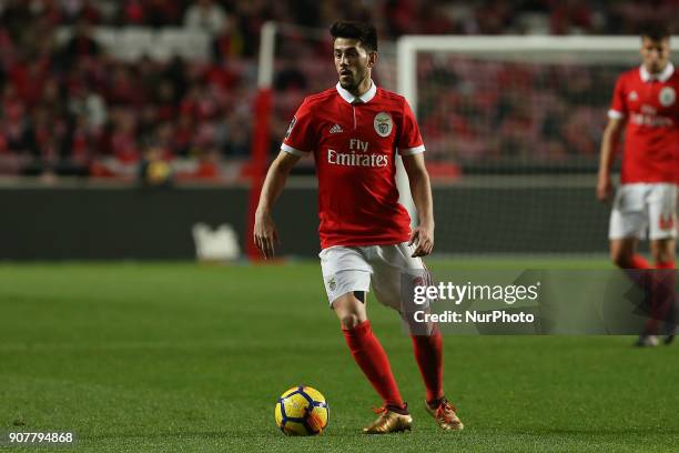 Benficas midfielder Pizzi from Portugal during the Premier League 2017/18 match between SL Benfica v GD Chaves, at Luz Stadium in Lisbon on January...