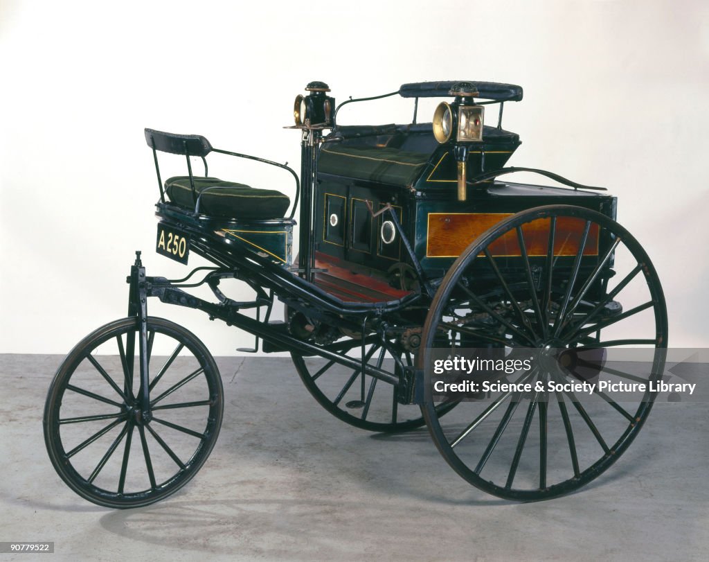 Designed by German engineer Karl Benz , this car was one of the first ...