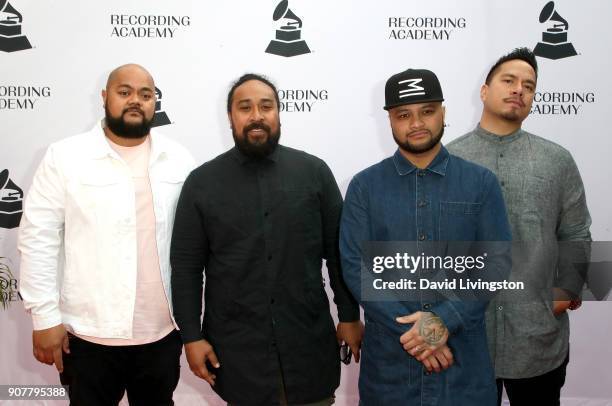 Common Kings attend the GRAMMY nominee reception honoring 60th Annual GRAMMY Awards nominees at Fig & Olive on January 20, 2018 in West Hollywood,...