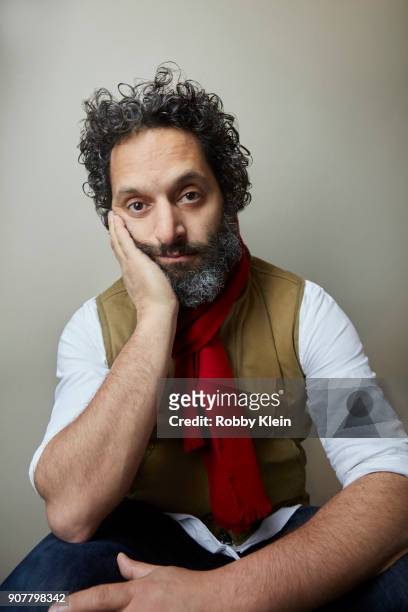 Jason Mantzoukas from the film 'The Long Dumb Road' poses for a portrait at the YouTube x Getty Images Portrait Studio at 2018 Sundance Film Festival...