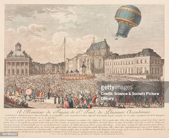 French brothers Joseph Michel and Jacques-Etienne Montgolfier were ...