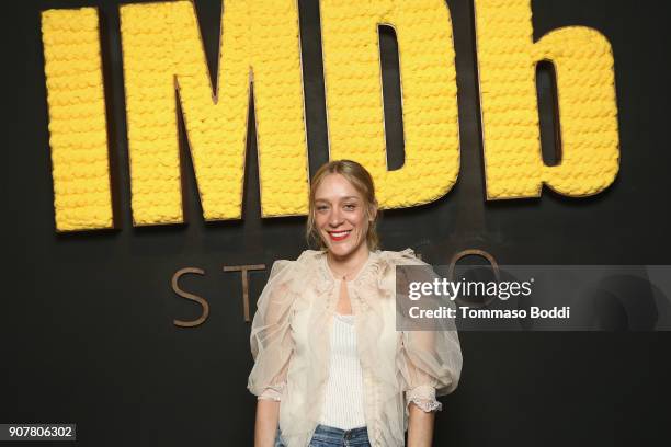 Actor Chloe Sevigny of 'Lizzie' attends The IMDb Studio and The IMDb Show on Location at The Sundance Film Festival on January 20, 2018 in Park City,...