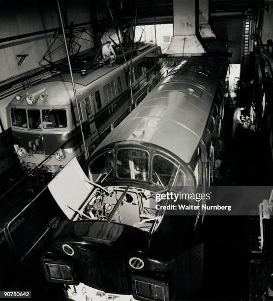 The Vulcan foundry, Newton le Willows, Liverpool where diesel electric engines were being produced to meet British Rail?s massive modernisation...