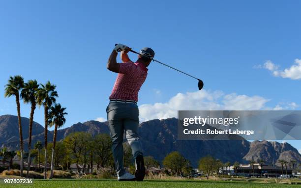 David Lingmerth of Sweden during the third round of the CareerBuilder Challenge at the Jack Nicklaus Tournament Course at PGA West on January 20,...