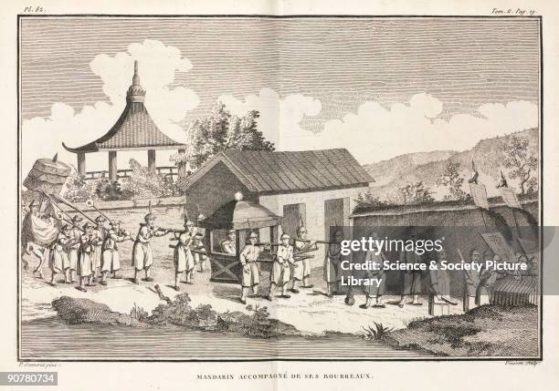 Engraving by Poisson after a painting by Pierre Sonnerat . Illustration from Sonnerat�s �Voyage aux Indes Orientales et a la Chine, fait par ordre du...