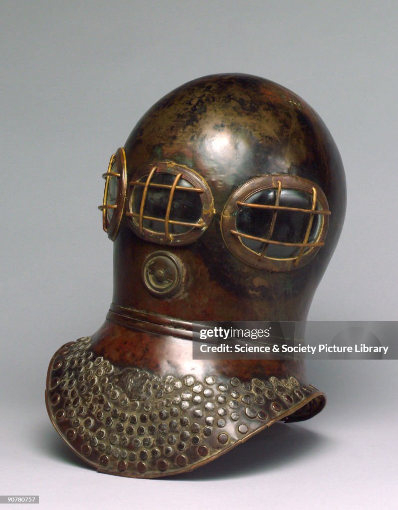 Diving/smoke helmet, 1820-1830.