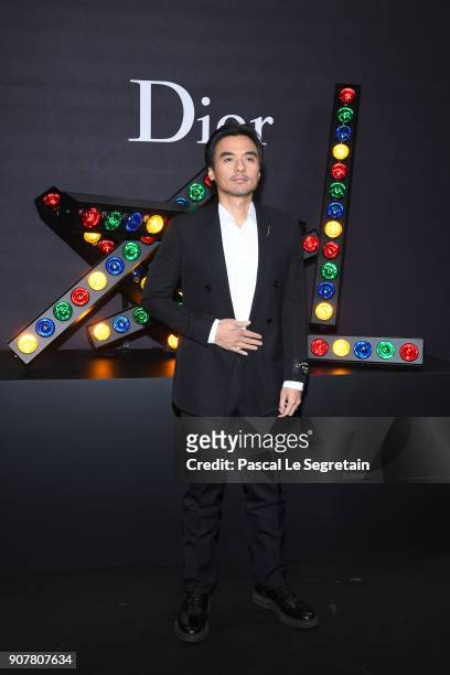 Stephen Gin Fung attends Dior Homme Menswear Fall/Winter 2018-2019 show as part of Paris Fashion Week at Grand Palais on January 20, 2018 in Paris,...