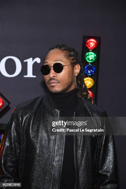 Future attends Dior Homme Menswear Fall/Winter 2018-2019 show as part of Paris Fashion Week at Grand Palais on January 20, 2018 in Paris, France.