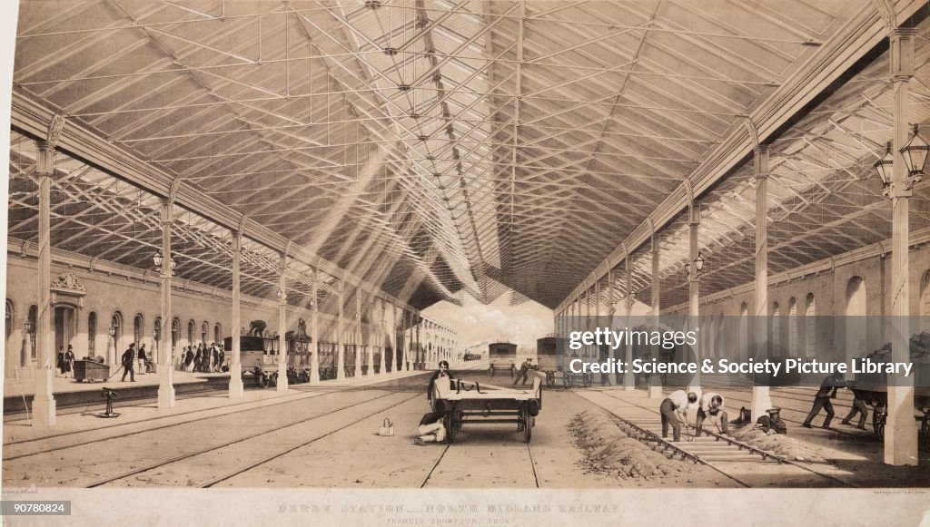 Derby Station, North Midland Railway, 1839.
