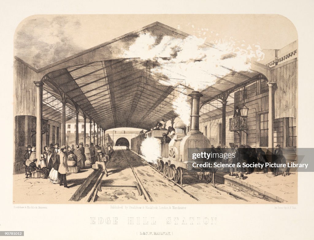 Edge Hill station, Liverpool, 1848.